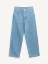 By Malene Birger Vinola Feather-trimmed Organic Cotton Top In Blue