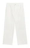 By Malene Birger Vinola Feather-trimmed Organic Cotton Top In White