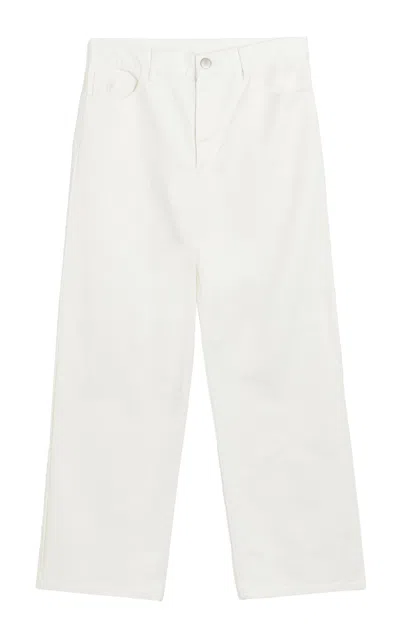 By Malene Birger Vinola Feather-trimmed Organic Cotton Top In White