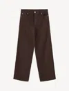 By Malene Birger Chicago Organic Cotton Jeans In Brown