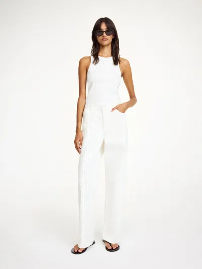 By Malene Birger Vinola Organic Denim Jeans In Soft White