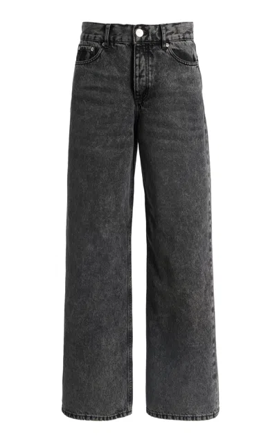 By Malene Birger Vinola Rigid Mid-rise Straight-leg Jeans In Gray
