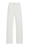 By Malene Birger Vinola Rigig Low-waisted Wide-leg Jeans In Neutral