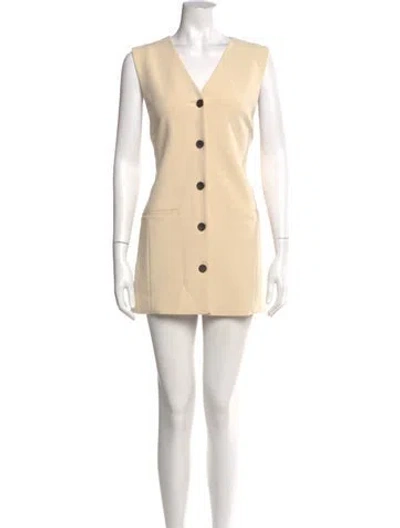 Pre-owned By Malene Birger V-neck Mini Dress W/ Tags