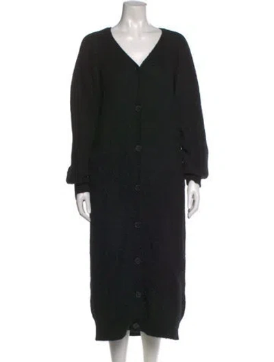 Pre-owned By Malene Birger V-neck Sweater In Black