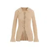 By Malene Birger Knitted Cardigan Front Tie In Brown