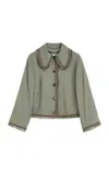 By Malene Birger Wellon Trimmed Jacket In Green