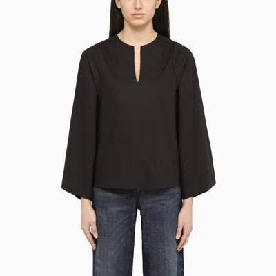 BY MALENE BIRGER BY MALENE BIRGER WIDE BLACK BLOUSE