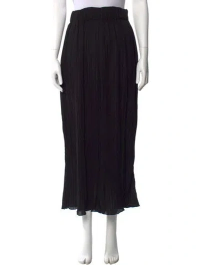 Pre-owned By Malene Birger Wide Leg Pants In Black