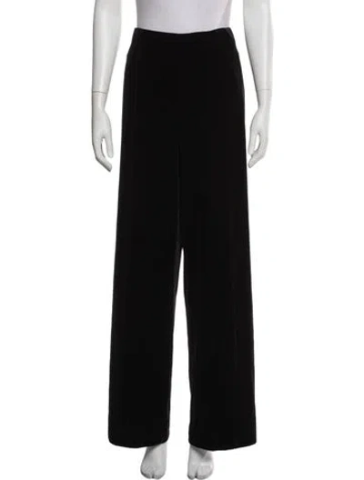 Pre-owned By Malene Birger Wide Leg Pants In Black