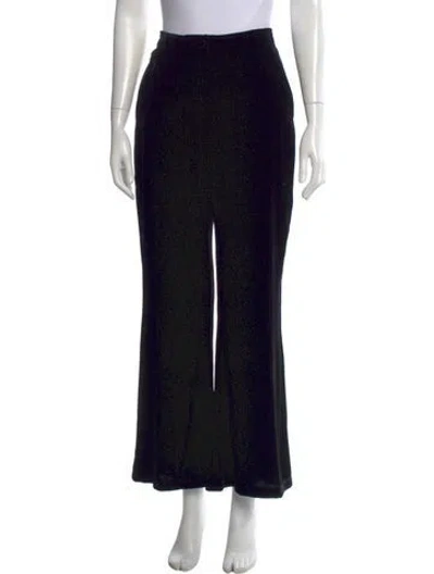 Pre-owned By Malene Birger Wide Leg Pants In Black