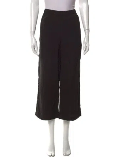 Pre-owned By Malene Birger Wide Leg Pants In Black