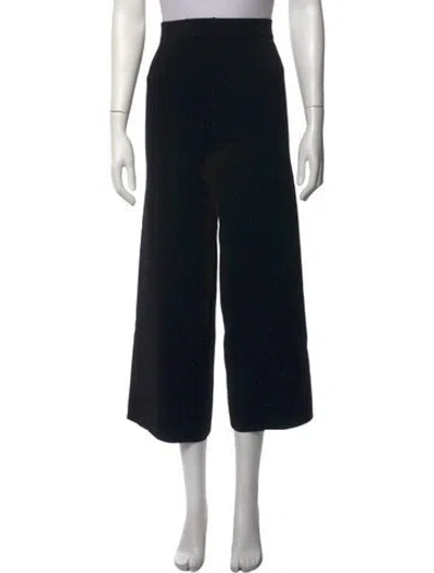 Pre-owned By Malene Birger Wide Leg Pants In Black