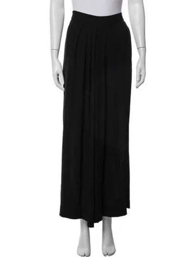 Pre-owned By Malene Birger Wide Leg Pants In Black