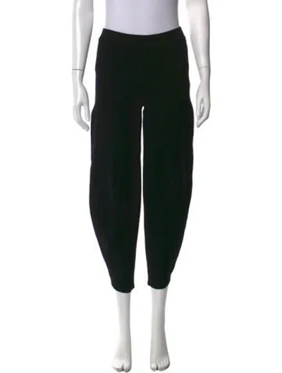Pre-owned By Malene Birger Wide Leg Pants In Black