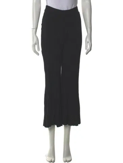 Pre-owned By Malene Birger Wide Leg Pants In Gray
