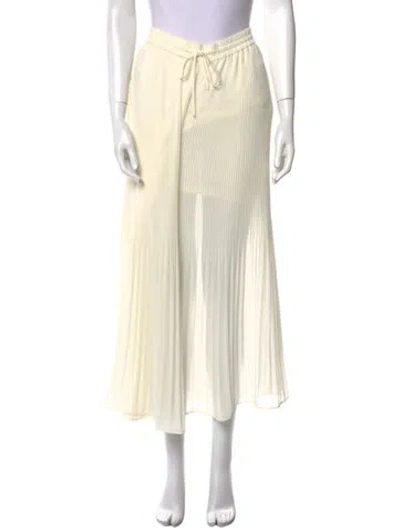 Pre-owned By Malene Birger Wide Leg Pants In Neutral