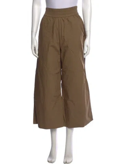 Pre-owned By Malene Birger Wide Leg Pants In Neutral