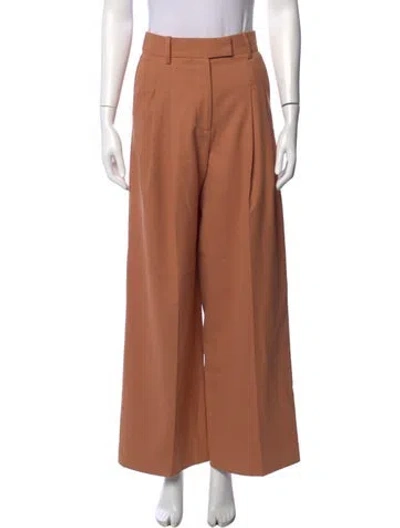Pre-owned By Malene Birger Wide Leg Pants In Neutrals
