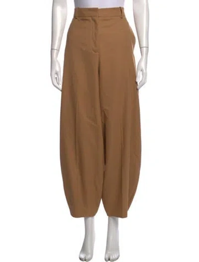 Pre-owned By Malene Birger Wide Leg Pants In Neutrals