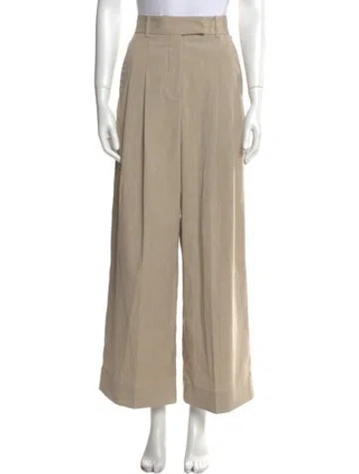 Pre-owned By Malene Birger Wide Leg Pants W/ Tags In Neutral