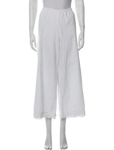 Pre-owned By Malene Birger Wide Leg Pants W/ Tags In White