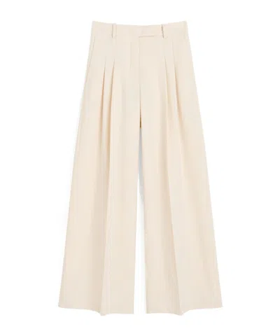 By Malene Birger Wide-leg Casual Pants In Neutral