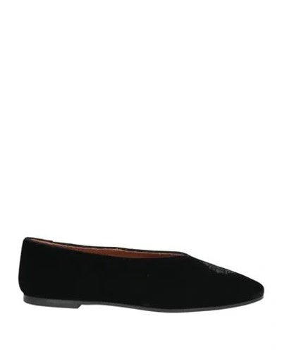 By Malene Birger Woman Ballet Flats Black Size 6 Textile Fibers