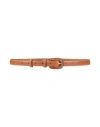 By Malene Birger Woman Belt Tan Size S/m Leather In Brown