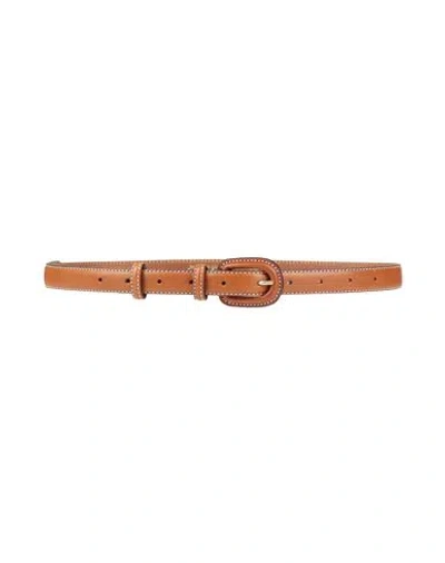 By Malene Birger Woman Belt Tan Size S/m Leather In Brown