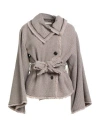 By Malene Birger Woman Coat Beige Size 12 Wool, Polyester In Green