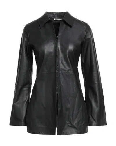 By Malene Birger Woman Jacket Black Size 4 Lambskin