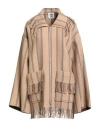 By Malene Birger Woman Jacket Sand Size 12 Wool, Polyamide In Brown
