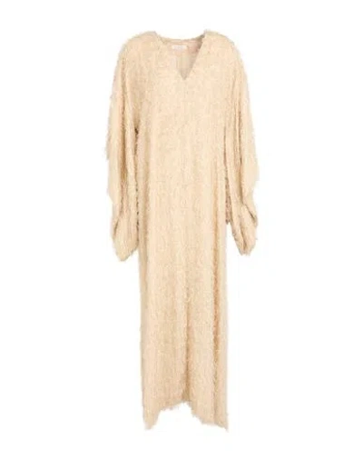 By Malene Birger Woman Maxi Dress Cream Size 12 Viscose