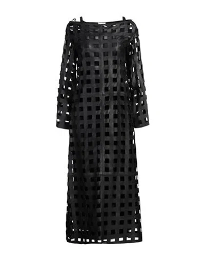 By Malene Birger Woman Midi Dress Black Size 6 Lambskin