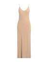 Shop By Malene Birger Woman Maxi Dress Sand Size M Viscose, Elastane In Beige