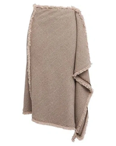 By Malene Birger Woman Midi Skirt Beige Size 10 Wool, Polyester In Neutral