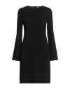 By Malene Birger Woman Mini Dress Black Size 12 Viscose, Polyamide In Black