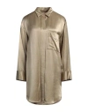 By Malene Birger Woman Mini Dress Platinum Size 4 Viscose In Grey