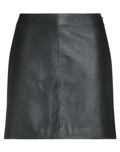 By Malene Birger Woman Mini Skirt Black Size 4 Lambskin