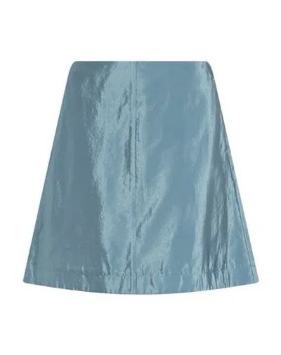 By Malene Birger Woman Mini Skirt Slate Blue Size 10 Viscose, Polyamide