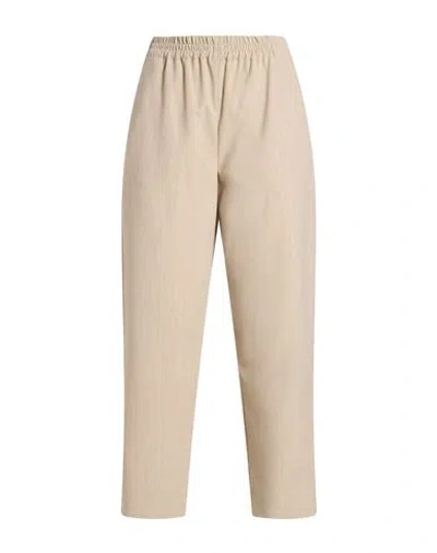 By Malene Birger Woman Pants Beige Size 12 Polyester, Viscose, Elastane In Sand