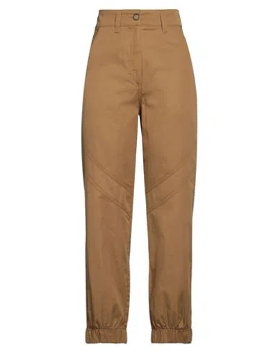 By Malene Birger Woman Pants Camel Size 4 Organic Cotton In Beige