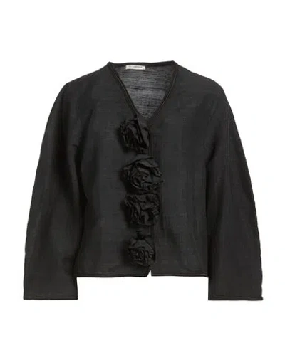 By Malene Birger Woman Shirt Black Size 10 Silk