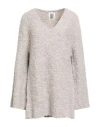 By Malene Birger Woman Sweater Light Brown Size M Alpaca Wool, Merino Wool, Polyamide