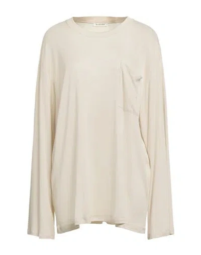 By Malene Birger Woman T-shirt Ivory Size M Lyocell In White