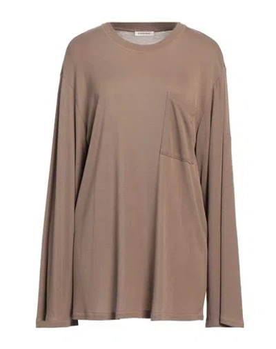 By Malene Birger Woman T-shirt Khaki Size M Lyocell