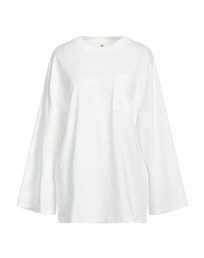 By Malene Birger Woman T-shirt White Size L Organic Cotton