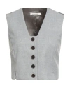 By Malene Birger Woman Tailored Vest Grey Size 10 Polyester, Viscose, Elastane In Gray