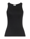 By Malene Birger Amani Ribbed Stretch-cotton Tank In Black